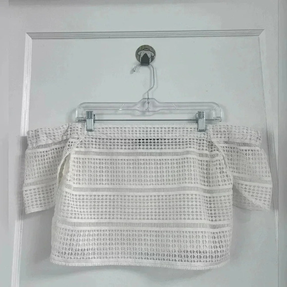 Nicholas Diamond Lace Off Shoulder Top Size 6 - Picture 5 of 5